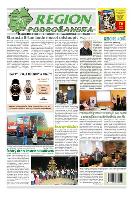 E-magazín Region Podbořanska 51/2016 - Ohře Media