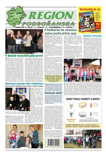 E-magazín Region Podbořanska 48/2016 - Ohře Media