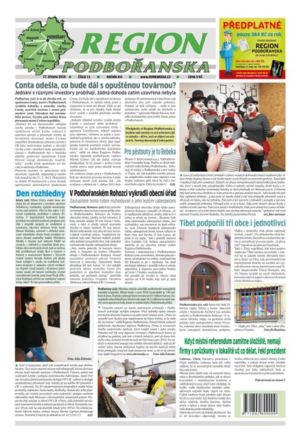 E-magazín Region Podbořanska 11/2016 - Ohře Media