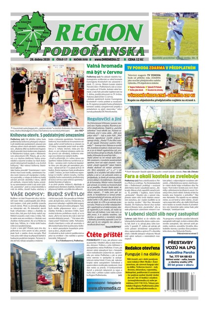 E-magazín Region Podbořanska 17/2020 - Ohře Media