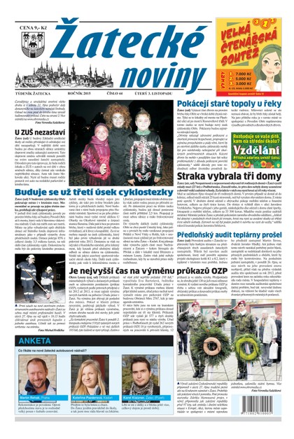 E-magazín Žatecké noviny 44/2015 - Ohře Media