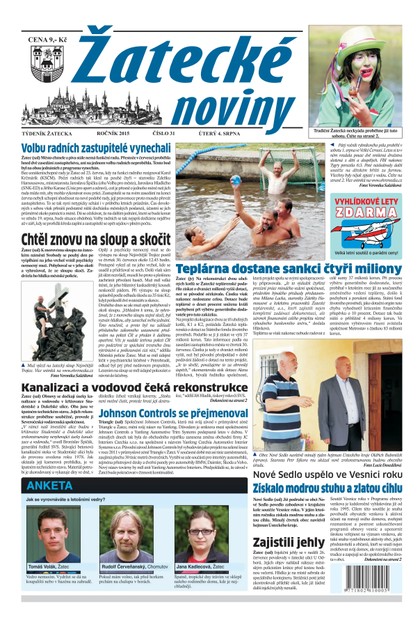 E-magazín Žatecké noviny 31/2015 - Ohře Media