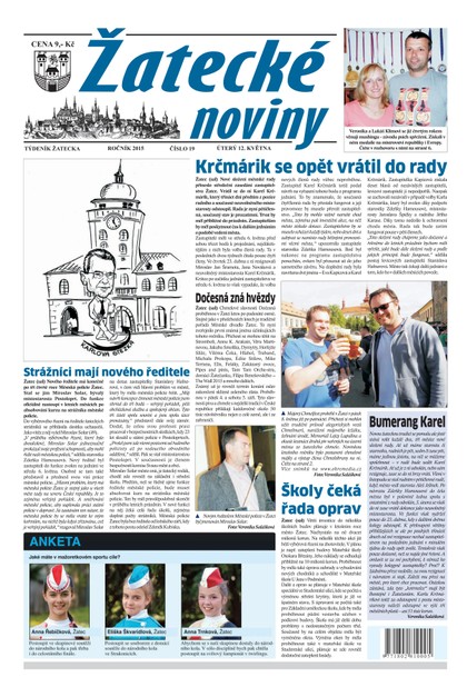 E-magazín Žatecké noviny 19/2015 - Ohře Media