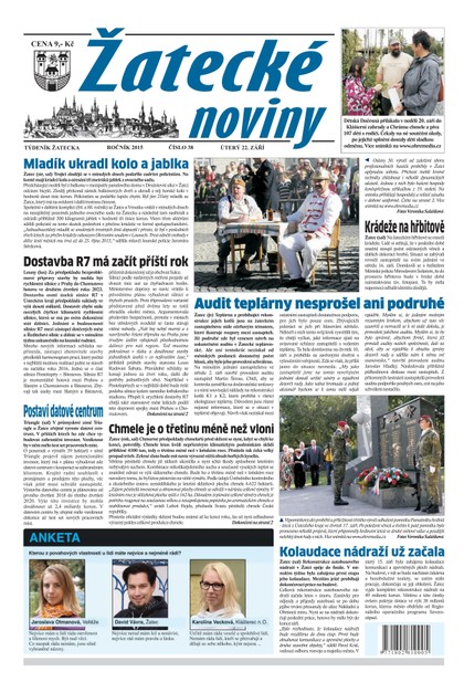 E-magazín Žatecké noviny 38/2015 - Ohře Media