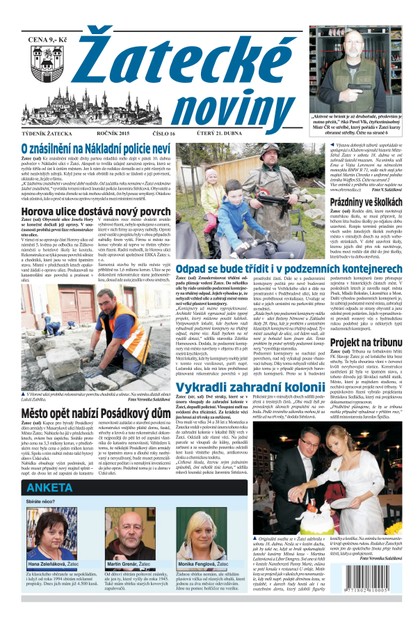 E-magazín Žatecké noviny 16/2015 - Ohře Media