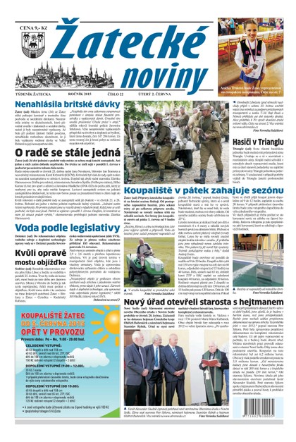 E-magazín Žatecké noviny 22/2015 - Ohře Media