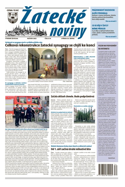 E-magazín Žatecké noviny 34/2022 - Ohře Media