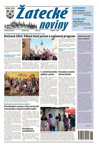 E-magazín Žatecké noviny 36/2022 - Ohře Media