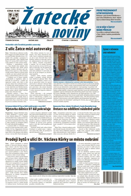 E-magazín Žatecké noviny 27/2022 - Ohře Media