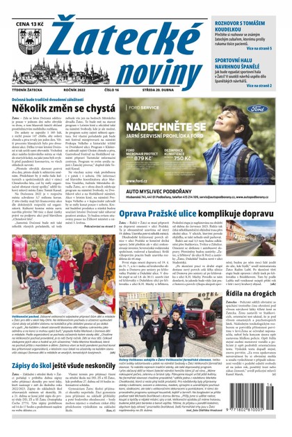 E-magazín Žatecké noviny 16/2022 - Ohře Media