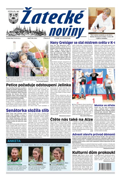 E-magazín Žatecké noviny 47/2014 - Ohře Media