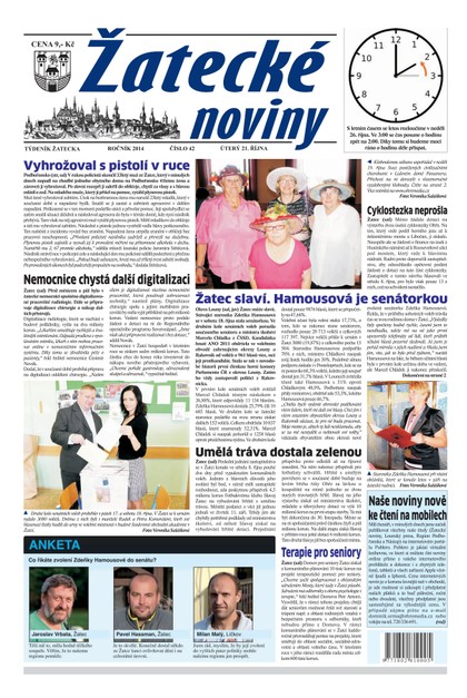 E-magazín Žatecké noviny 42/2014 - Ohře Media