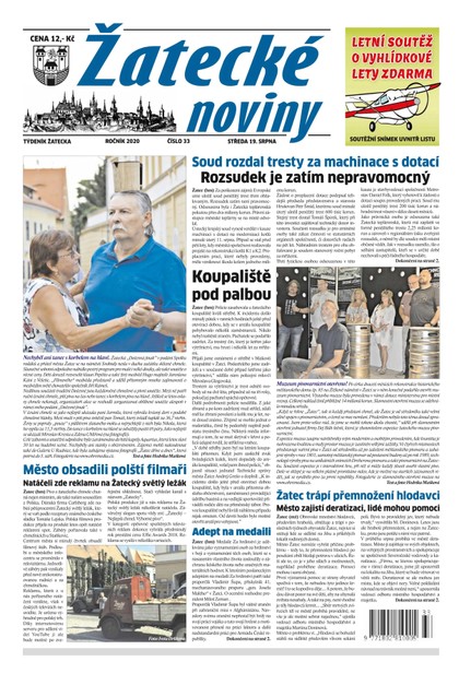 E-magazín Žatecké noviny 33/2020 - Ohře Media