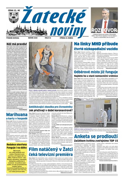 E-magazín Žatecké noviny 16/2020 - Ohře Media