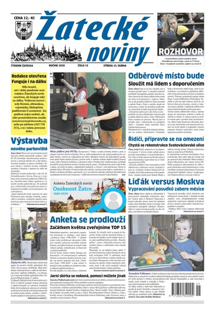 E-magazín Žatecké noviny 15/2020 - Ohře Media