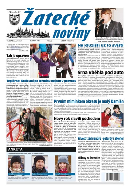 E-magazín Žatecké noviny 1/2016 - Ohře Media