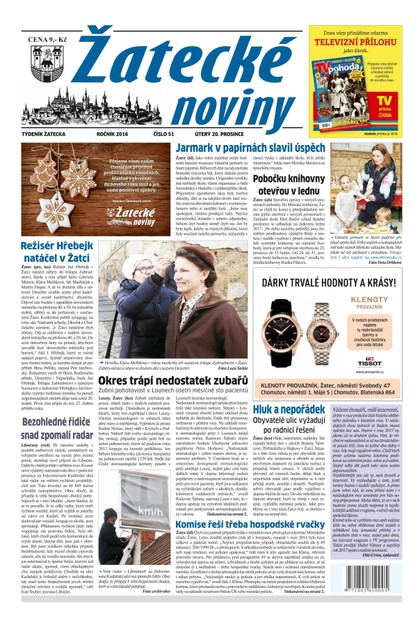 E-magazín Žatecké noviny 51/2016 - Ohře Media