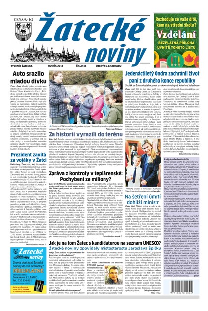 E-magazín Žatecké noviny 46/2016 - Ohře Media