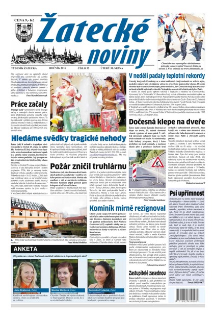 E-magazín Žatecké noviny 35/2016 - Ohře Media