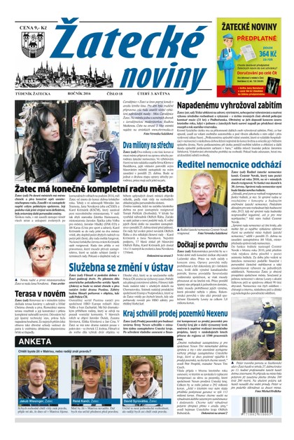 E-magazín Žatecké noviny 18/2016 - Ohře Media