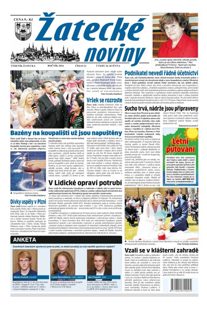 E-magazín Žatecké noviny 21/2016 - Ohře Media