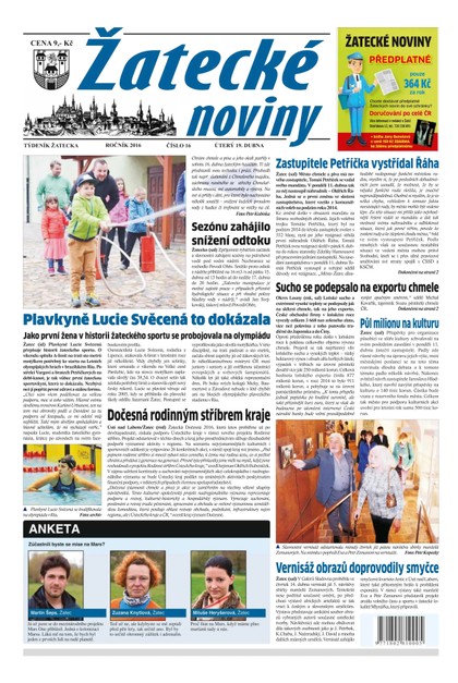 E-magazín Žatecké noviny 16/2016 - Ohře Media