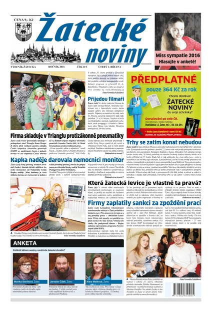 E-magazín Žatecké noviny 9/2016 - Ohře Media