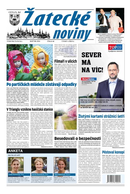 E-magazín Žatecké noviny 40/2016 - Ohře Media