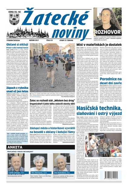 E-magazín Žatecké noviny 25/2017 - Ohře Media