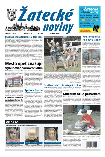 E-magazín Žatecké noviny 30/2017 - Ohře Media