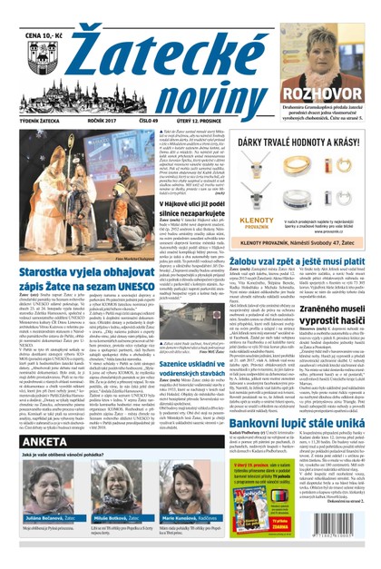 E-magazín Žatecké noviny 49/2017 - Ohře Media