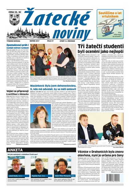 E-magazín Žatecké noviny 27/2017 - Ohře Media