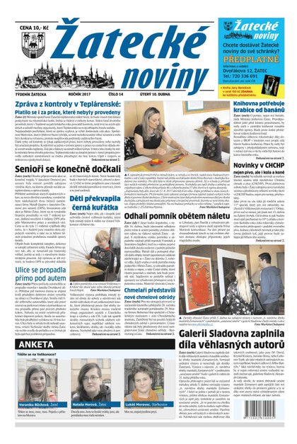 E-magazín Žatecké noviny 14/2017 - Ohře Media