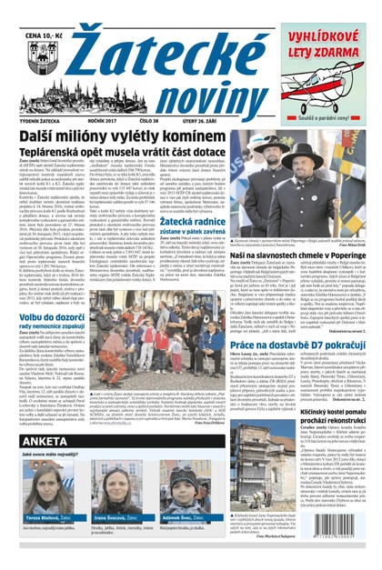 E-magazín Žatecké noviny 38/2017 - Ohře Media