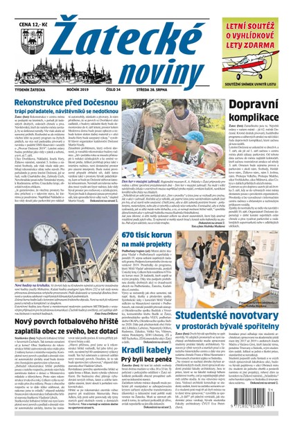 E-magazín Žatecké noviny 34/2019 - Ohře Media