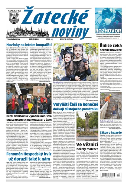 E-magazín Žatecké noviny 18/2019 - Ohře Media