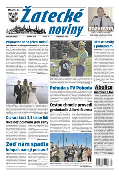 E-magazín Žatecké noviny 38/2019 - Ohře Media