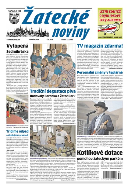 E-magazín Žatecké noviny 36/2019 - Ohře Media