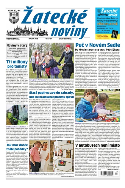 E-magazín Žatecké noviny 17/2019 - Ohře Media