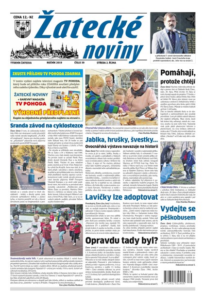 E-magazín Žatecké noviny 39/2019 - Ohře Media