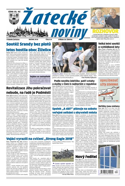 E-magazín Žatecké noviny 24/2018 - Ohře Media