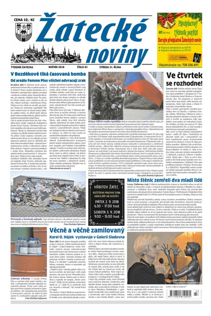 E-magazín Žatecké noviny 43/2018 - Ohře Media