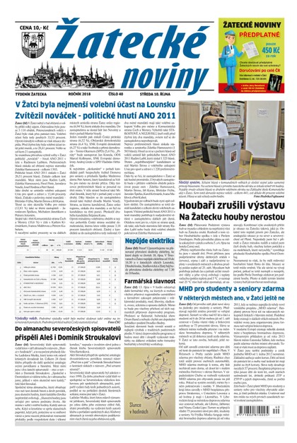 E-magazín Žatecké noviny 40/2018 - Ohře Media