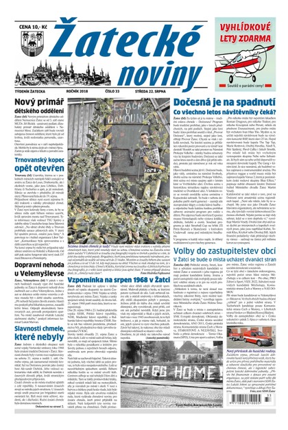 E-magazín Žatecké noviny 33/2018 - Ohře Media