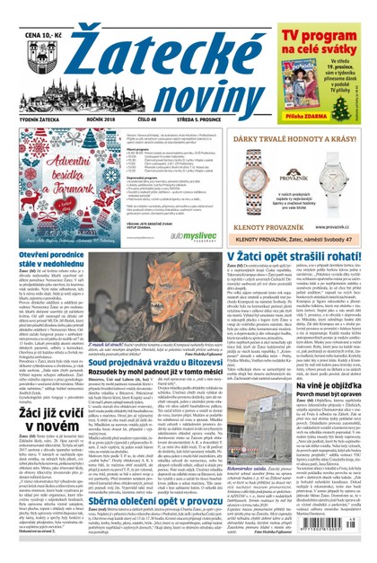 E-magazín Žatecké noviny 48/2018 - Ohře Media