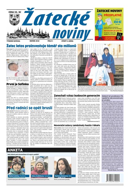 E-magazín Žatecké noviny 01/2018 - Ohře Media