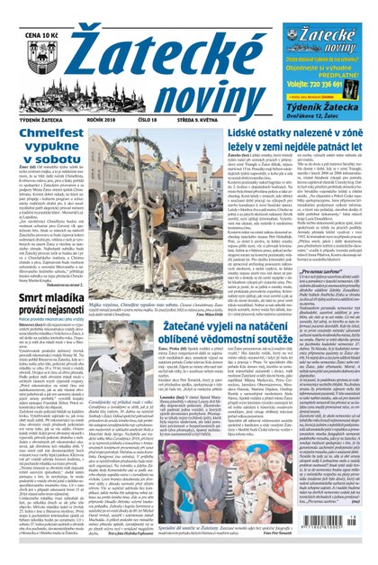 E-magazín Žatecké noviny 18/2018 - Ohře Media