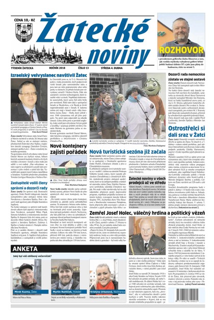 E-magazín Žatecké noviny 13/2018 - Ohře Media