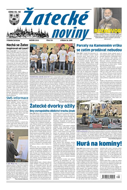 E-magazín Žatecké noviny 38/2018 - Ohře Media