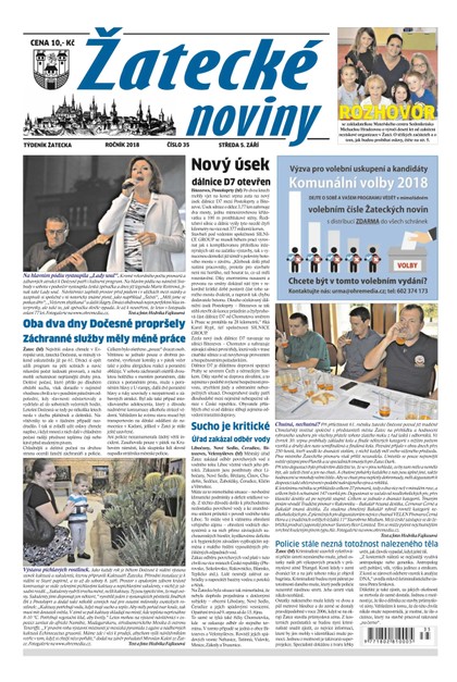 E-magazín Žatecké noviny 35/2018 - Ohře Media